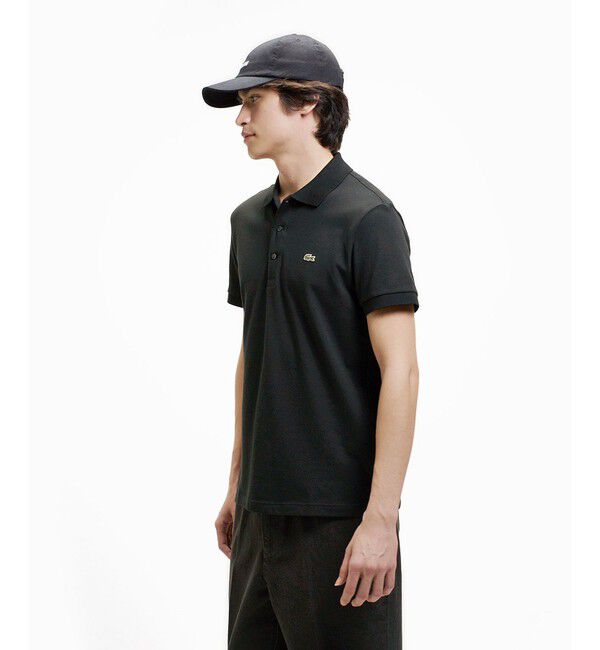 LACOSTE「ソリッド スリムフィット ストレッチポロシャツ（半袖）」|ポロシャツ|