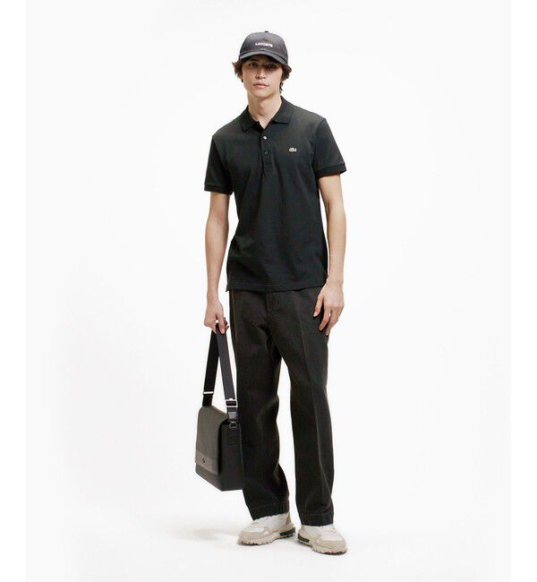 LACOSTE「ソリッド スリムフィット ストレッチポロシャツ（半袖）」|ポロシャツ|