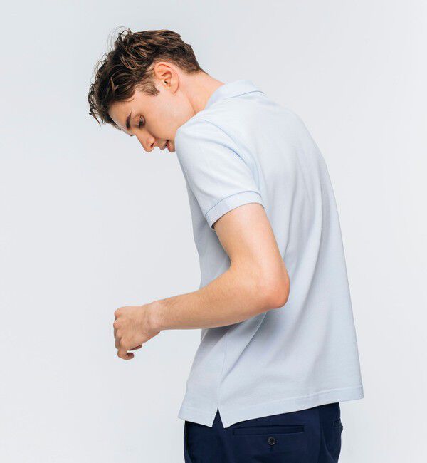 LACOSTE「ソリッド スリムフィット ストレッチポロシャツ（半袖）」|ポロシャツ|