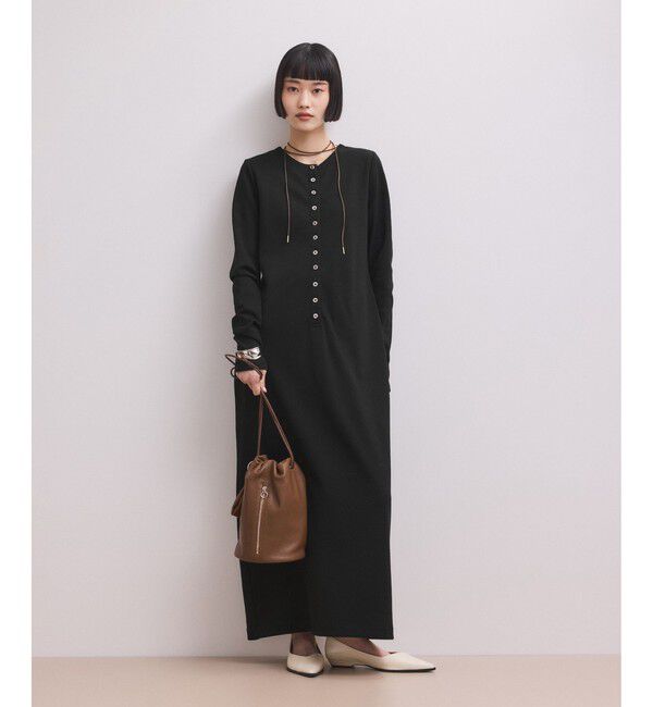 ADAM ET ROPE'「【WEB限定】マルチWAYヘンリーネックワンピース」|ワンピース|