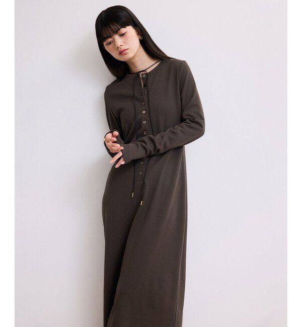 ADAM ET ROPE'「【WEB限定】マルチWAYヘンリーネックワンピース」|ワンピース|