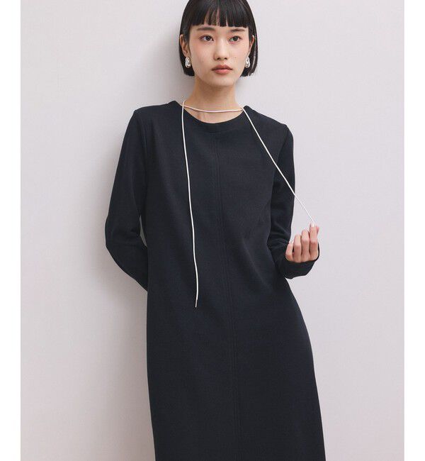 ADAM ET ROPE'「【WEB限定】マルチWAYヘンリーネックワンピース」|ワンピース|ネイビー(40)