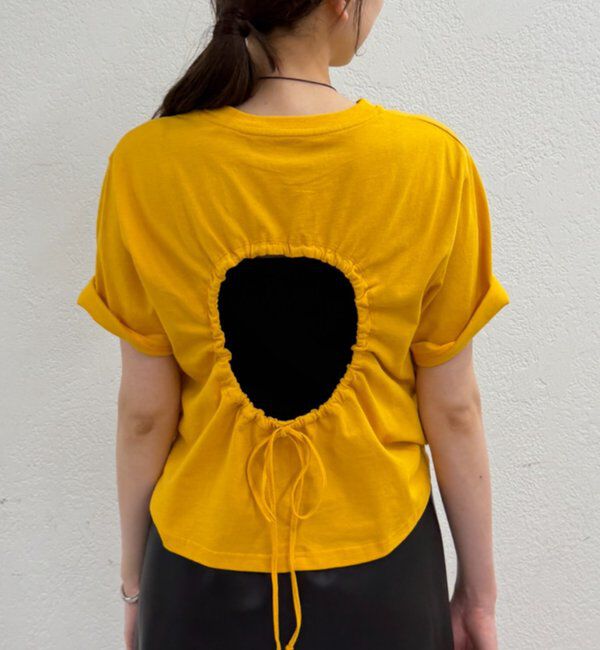  「≪バックシャン≫バックホール半袖Tシャツ」|Tシャツ・カットソー|