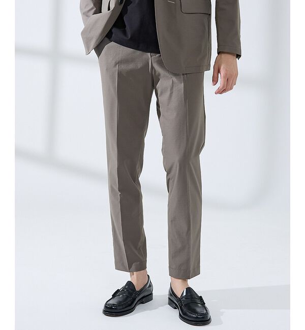 ABAHOUSE「【セットアップ対応】360&deg;ストレッチ リップストップ レギュラースラックス /」|スラックス|チャコールグレー