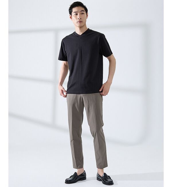 ABAHOUSE「【セットアップ対応】360&deg;ストレッチ リップストップ レギュラースラックス /」|スラックス|