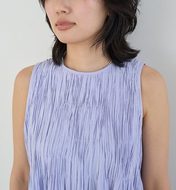 Rouge vif「インドハンドタックノースリーブマキシワンピース【予約】」|ワンピース|