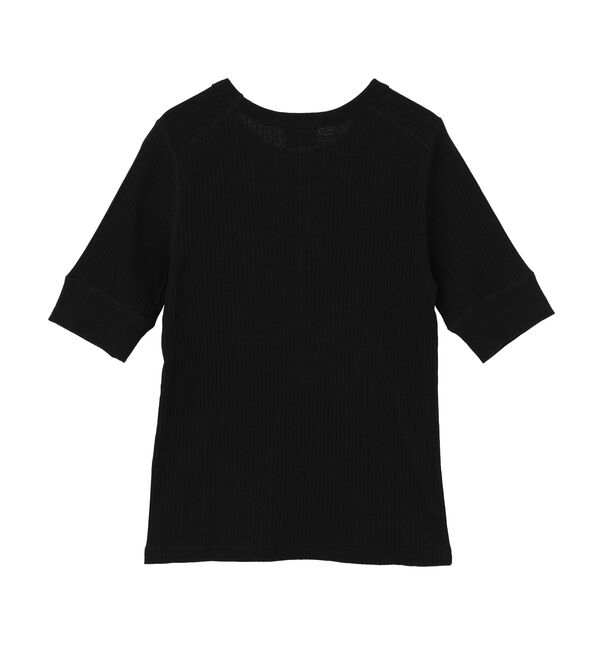 SOFFITTO「ランダムリブ5分袖Tシャツ」|Tシャツ・カットソー|