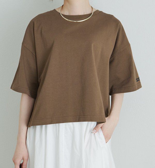  「【F&B】オーガニックコットン混ロゴTシャツ」|Tシャツ・カットソー|