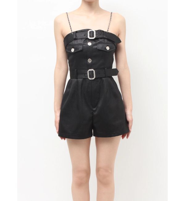 GYDA「W BELT GLITTERロンパース」|ワンピース|