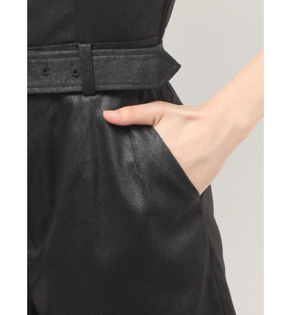 GYDA「W BELT GLITTERロンパース」|ワンピース|