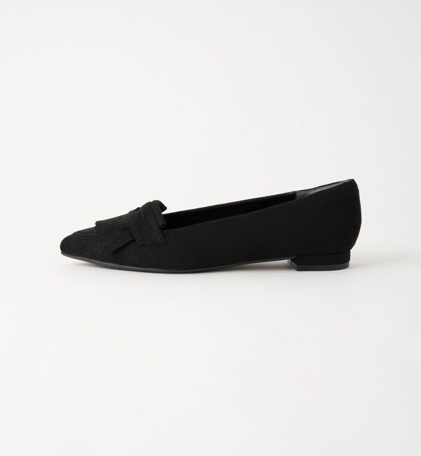 UNITED ARROWS green label relaxing「【WEB限定】ポインテッド キルト フラットシューズ（1.5cmヒール) -撥水-」|パンプス|