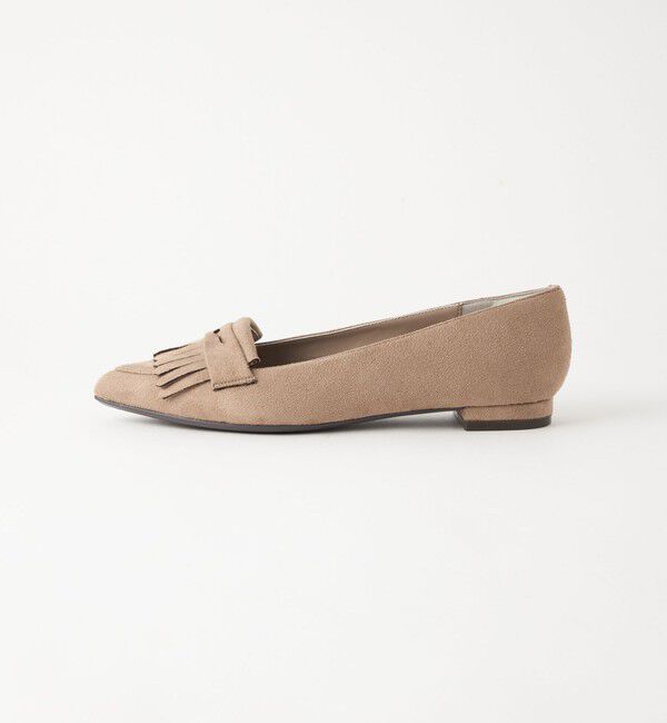 UNITED ARROWS green label relaxing「【WEB限定】ポインテッド キルト フラットシューズ（1.5cmヒール) -撥水-」|パンプス|