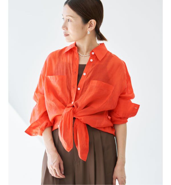 IENA「《セットアップ対応》ラミーレギュラーカラーシャツ」|シャツ・ブラウス|