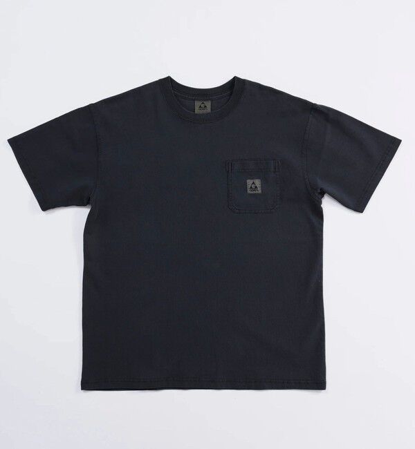 GLOSTER「Pigment Dyed 7.5oz Heavy Cotton Jersey S/S Pocket Tee」|Tシャツ・カットソー|チャコールグレー