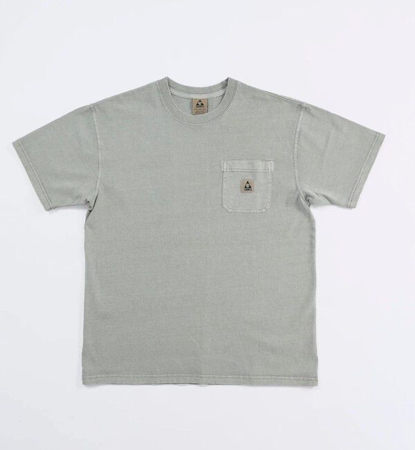 GLOSTER「Pigment Dyed 7.5oz Heavy Cotton Jersey S/S Pocket Tee」|Tシャツ・カットソー|ミディアムグレー