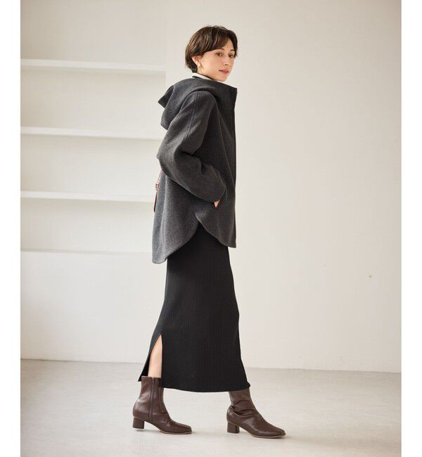 Rope&rsquo;Picnic「【新色追加】ジャージーメルトンシリーズ ジップアップフーデッドコート/無地・チェック/リンクコーデ」|その他|