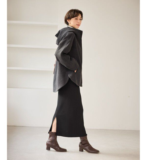 Rope&rsquo;Picnic「【新色追加】ジャージーメルトンシリーズ ジップアップフーデッドコート/無地・チェック/リンクコーデ」|その他|