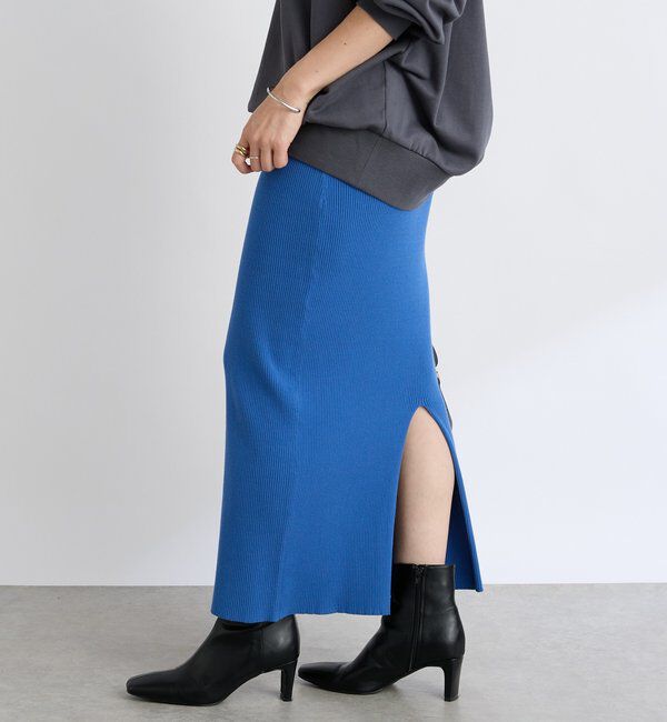  「【－3kg見え/ストレッチ/総ゴム/レビュー高評価☆】リブタイトスカート」|スカート|