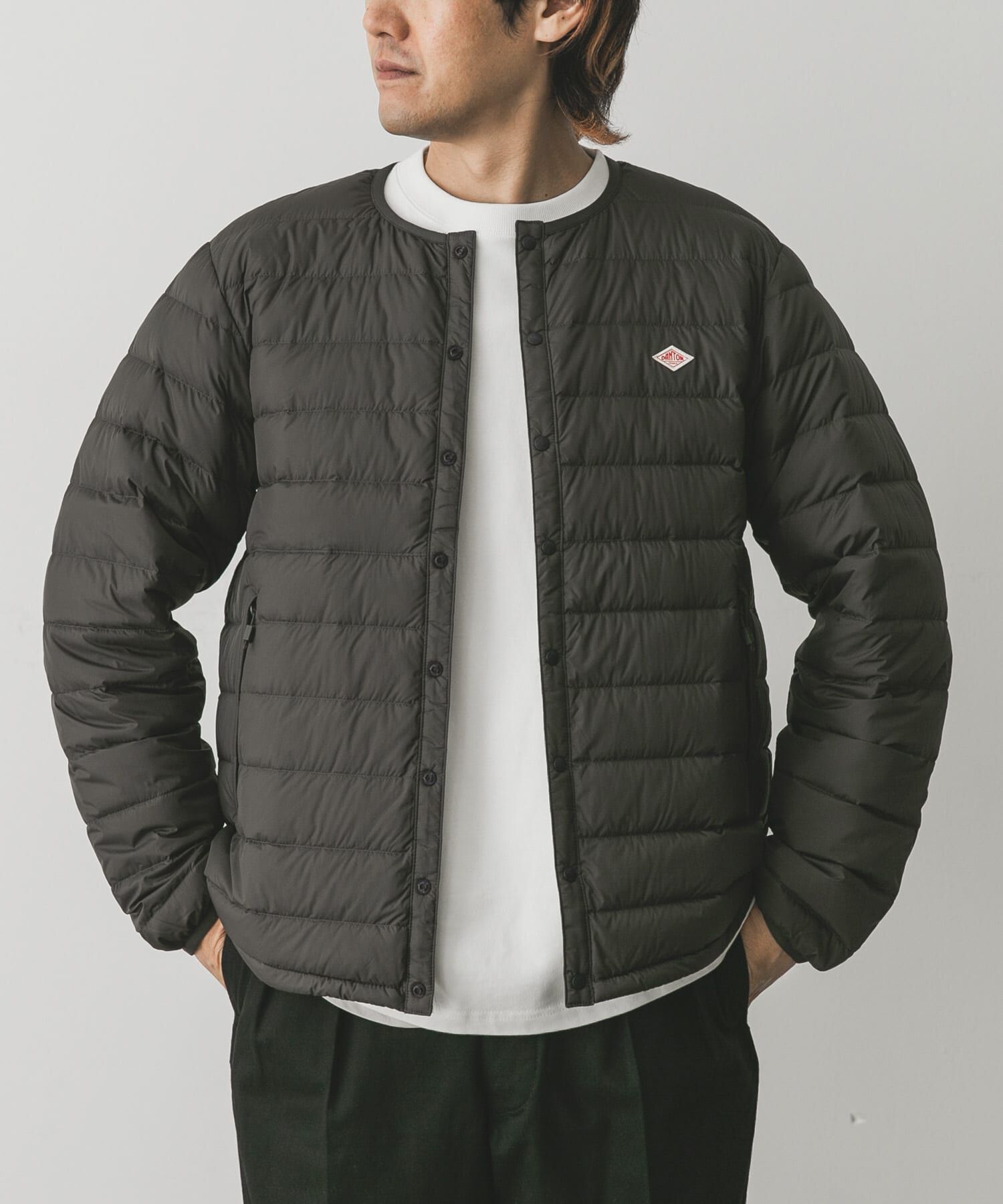 URBAN RESEARCH DOORS「DANTON　INNER DOWN CREWNECK JACKET」|ダウン|