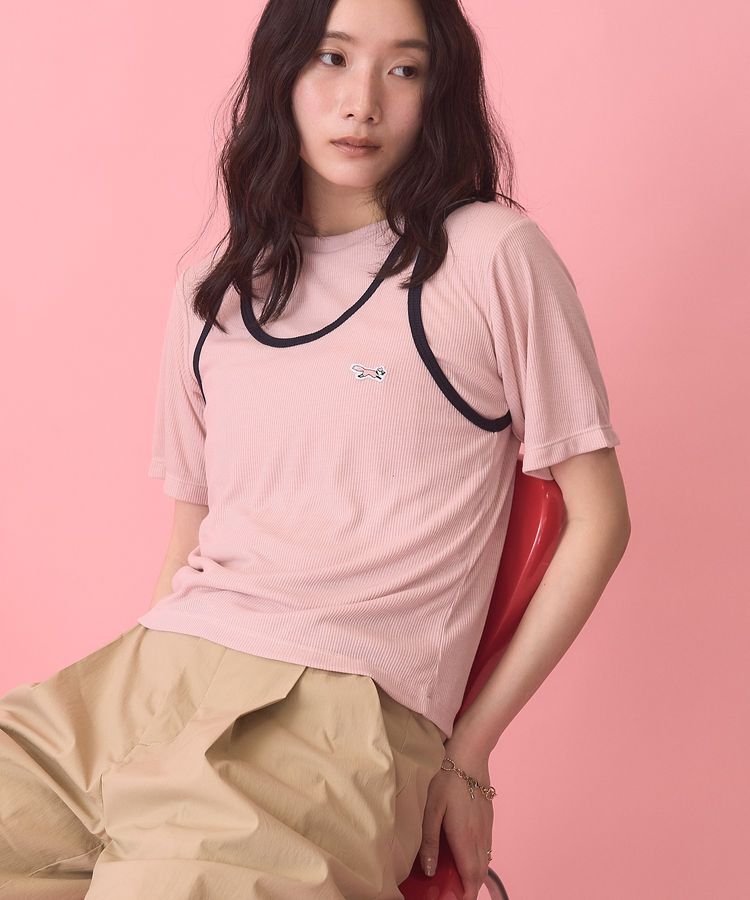 AMERICAN HOLIC「【PENNEY'S】配色タンクトップ+Tシャツ」|Tシャツ・カットソー|