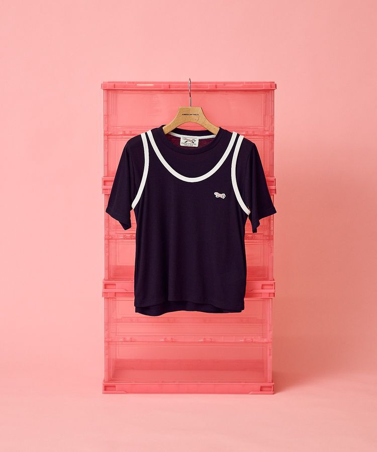 AMERICAN HOLIC「【PENNEY'S】配色タンクトップ+Tシャツ」|Tシャツ・カットソー|