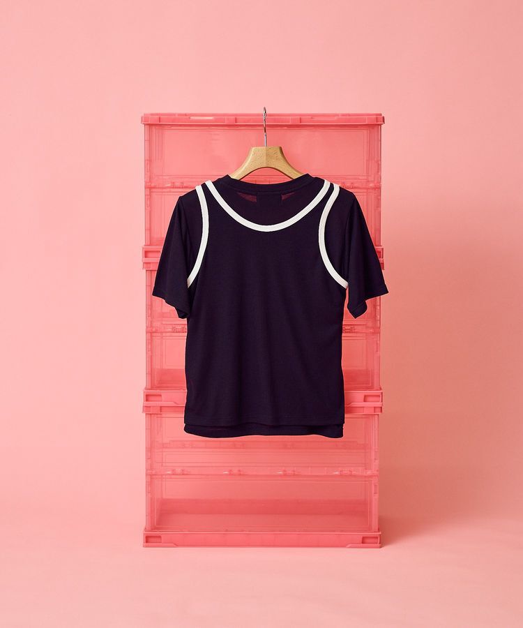 AMERICAN HOLIC「【PENNEY'S】配色タンクトップ+Tシャツ」|Tシャツ・カットソー|