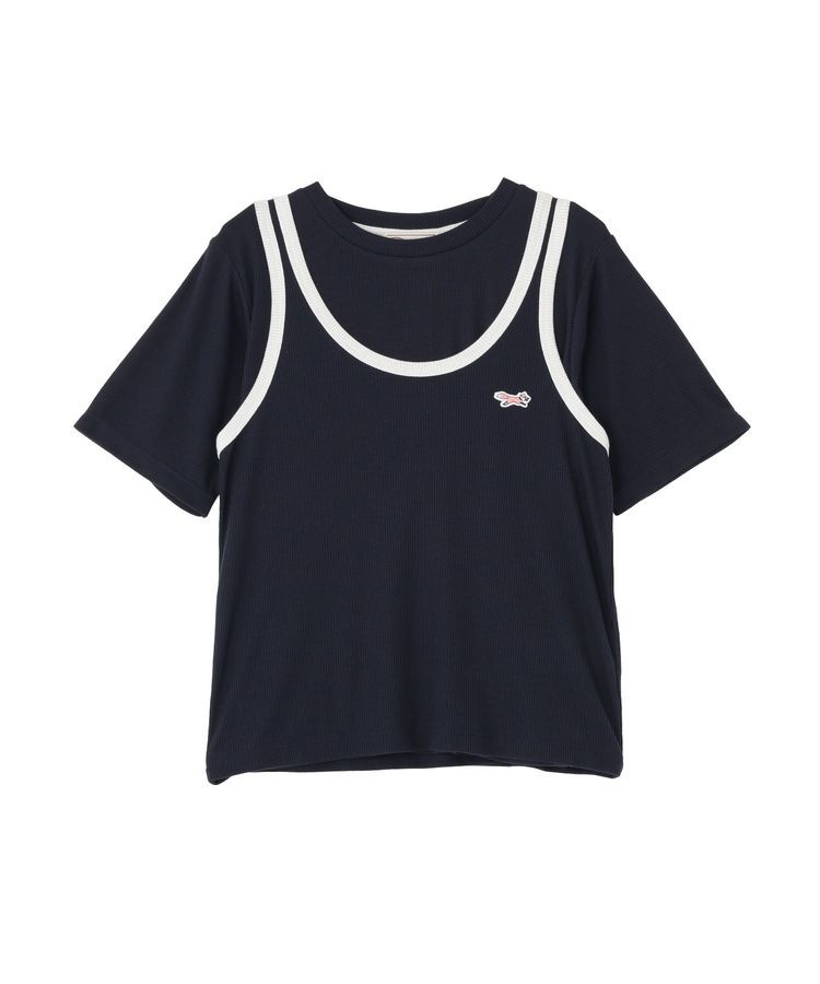AMERICAN HOLIC「【PENNEY'S】配色タンクトップ+Tシャツ」|Tシャツ・カットソー|