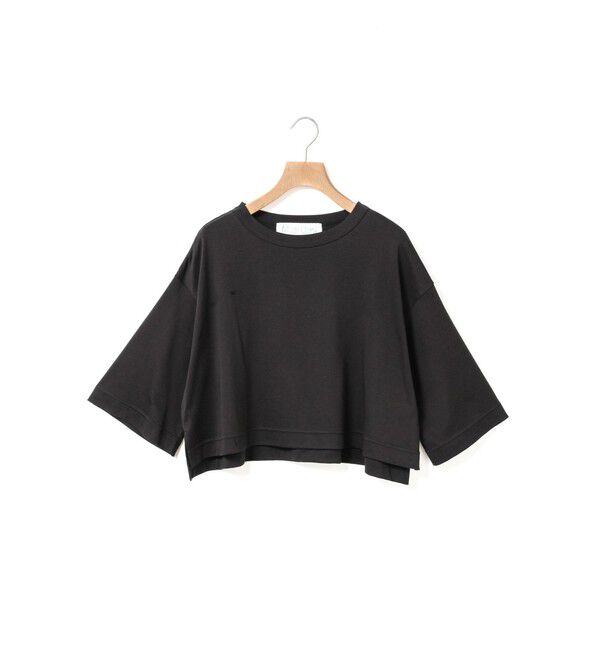 MidiUmi「MidiUmi PlaXショートプルオーバー」|Tシャツ・カットソー|ブラック