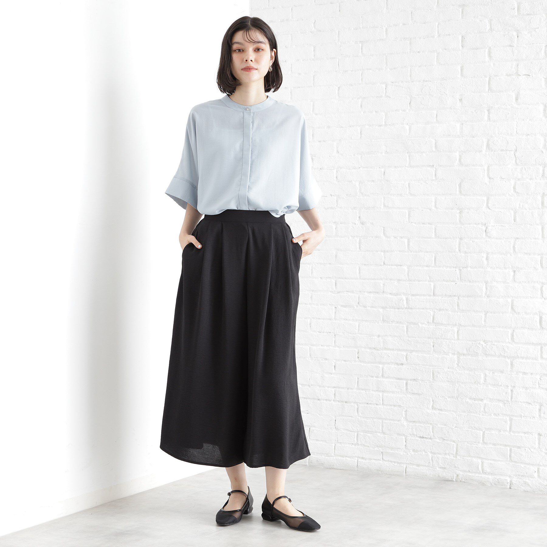 THE SHOP TK「フレアスカーチョ【防シワ／接触冷感／洗濯機OK/セットアップ可】」|その他|