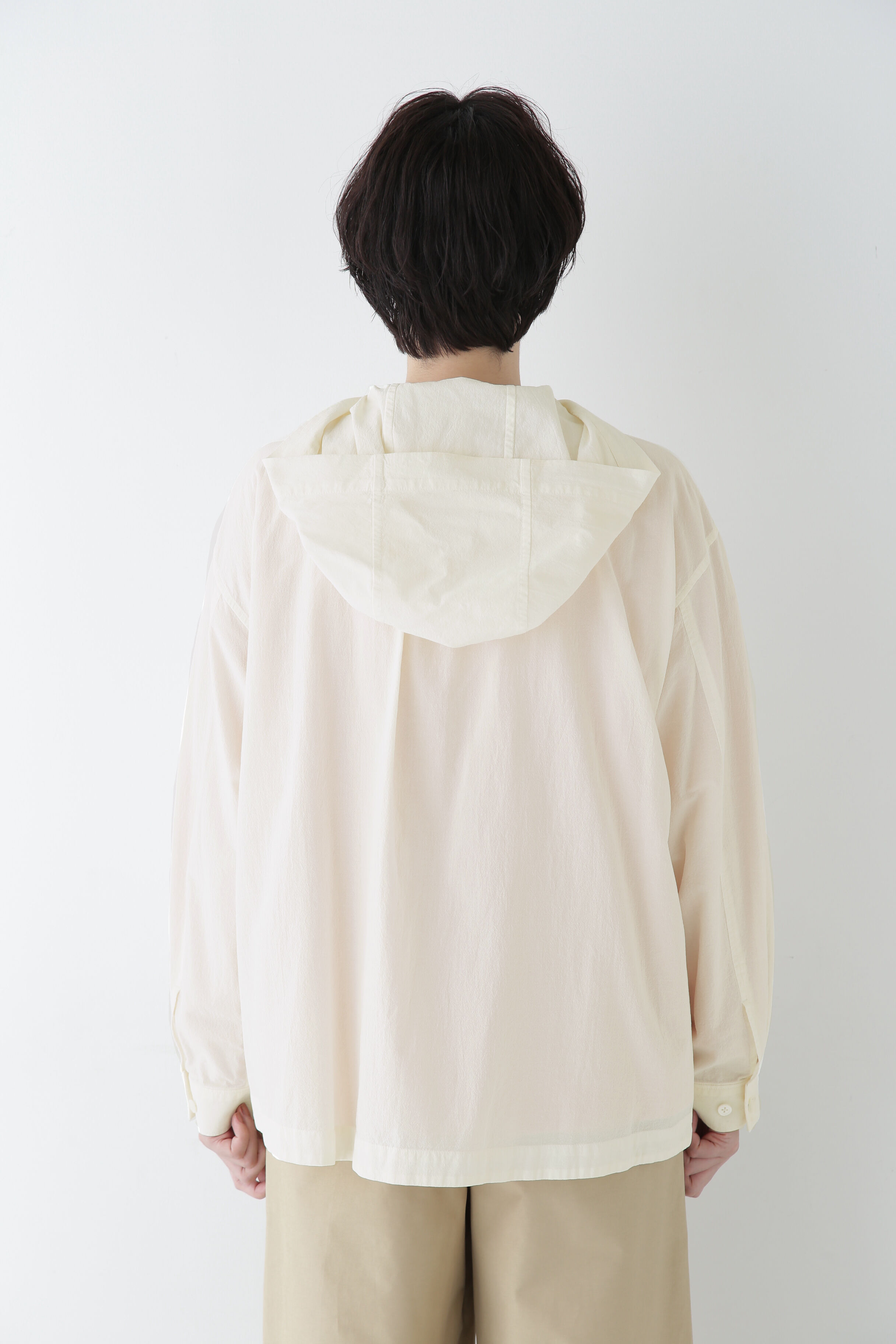  「◆製品染めフーディーブラウス」|シャツ・ブラウス|