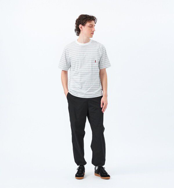 MACKINTOSH PHILOSOPHY「バッキンガムベア ランダムボーダー ワンポイントTシャツ」|Tシャツ・カットソー|