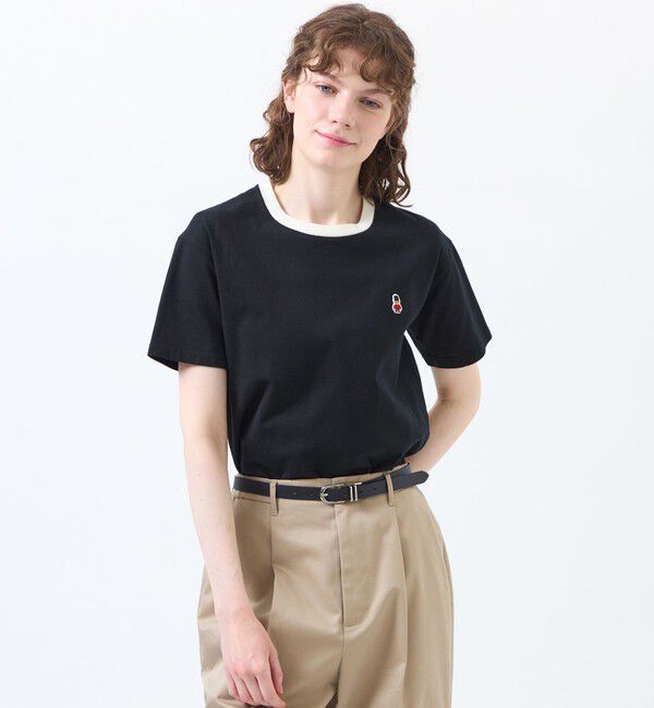 MACKINTOSH PHILOSOPHY「バッキンガムベア リンガーネックTシャツ」|Tシャツ・カットソー|ブラック