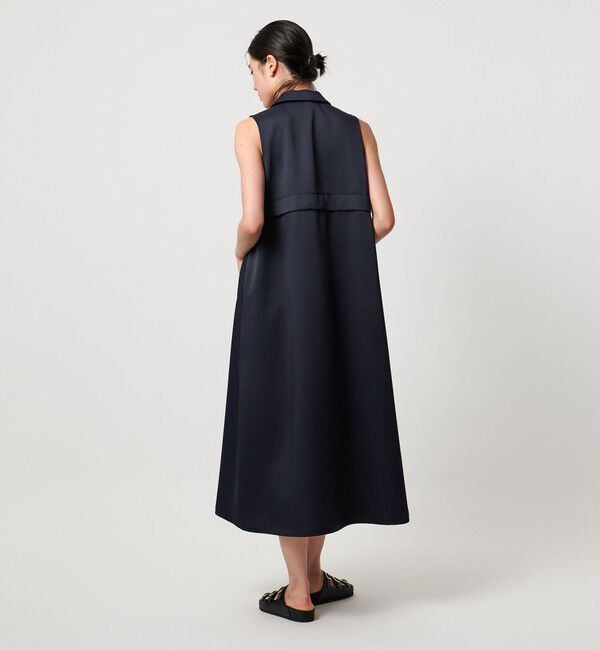 UNITED ARROWS「＜TO UNITED ARROWS＞シャツカラー ノースリーブ ワンピース」|ワンピース|