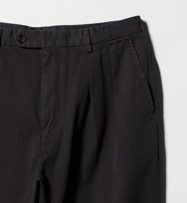 UNITED ARROWS「＜District＞コットン ツイル オーバーダイ 2プリーツ パンツ」|チノ|