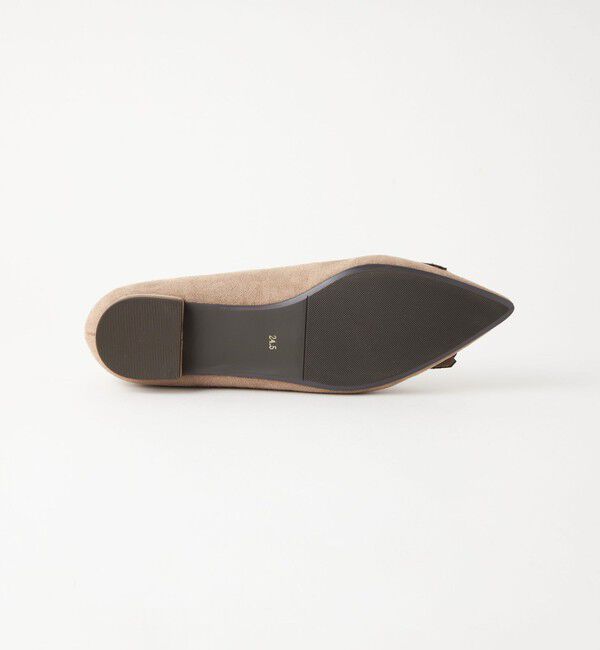 UNITED ARROWS green label relaxing「【WEB限定】ポインテッド キルト フラットシューズ（1.5cmヒール) -撥水-」|パンプス|
