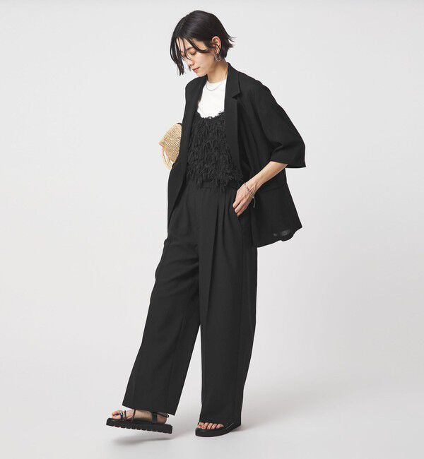 UNITED ARROWS green label relaxing「【結論シリーズ】ドライクロス ニーハイワイド マシンウォッシャブル ストレッチ 吸水速乾 通気性」|その他|