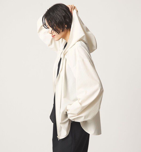 UNITED ARROWS green label relaxing「［size SHORTあり］フード ギャザー シャツ 」|シャツ・ブラウス|