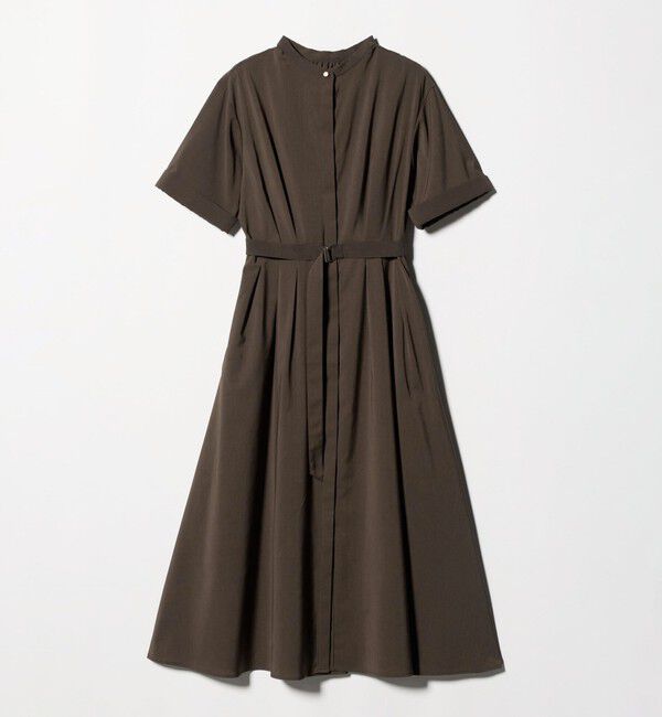 UNITED ARROWS green label relaxing「ベルト フレア ワンピース マシンウォッシャブル 吸水速乾 」|ワンピース|MD.BROWN
