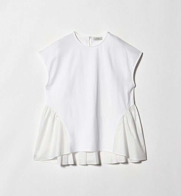 UNITED ARROWS green label relaxing「エアリー ボリューム カットソー 接触冷感」|Tシャツ・カットソー|OFF WHITE