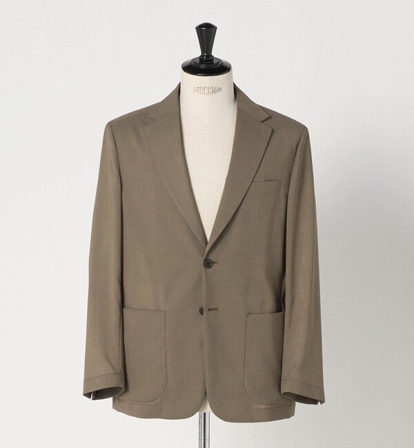 UNITED ARROWS green label relaxing「A+ air TWトロピカル 無地 2B リラックス 2P セットアップ ジャケット -ウォッシャブル・通気性-」|テーラードジャケット|MD.BROWN