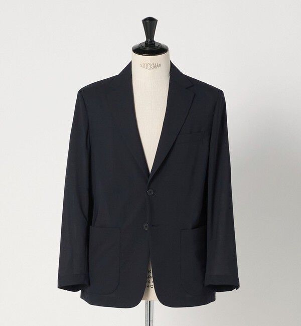 UNITED ARROWS green label relaxing「A+ air TWトロピカル 無地 2B リラックス 2P セットアップ ジャケット -ウォッシャブル・通気性-」|テーラードジャケット|NAVY