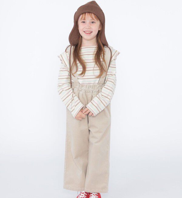 SHIPS KIDS「SHIPS KIDS:100～130cm / コーデュロイ ストラップ ワイド パンツ」|その他|
