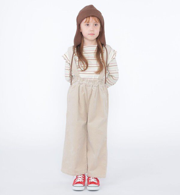 SHIPS KIDS「SHIPS KIDS:100～130cm / コーデュロイ ストラップ ワイド パンツ」|その他|