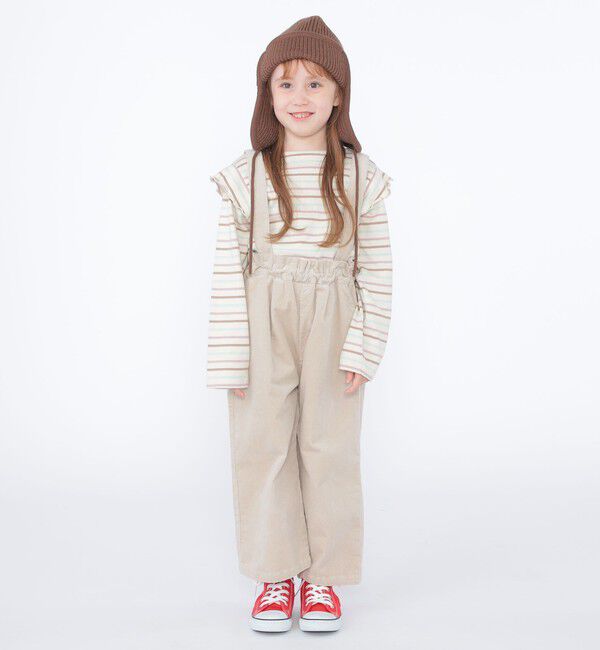 SHIPS KIDS「SHIPS KIDS:100～130cm / コーデュロイ ストラップ ワイド パンツ」|その他|