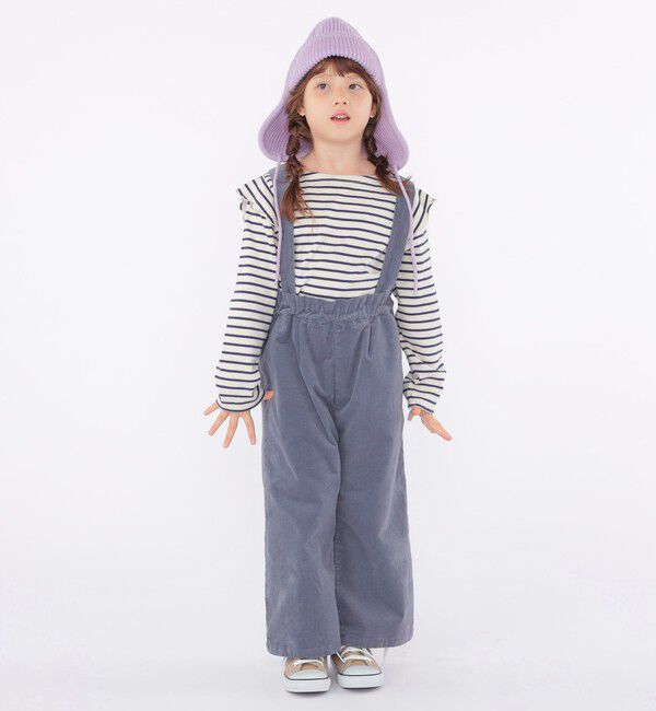 SHIPS KIDS「SHIPS KIDS:100～130cm / コーデュロイ ストラップ ワイド パンツ」|その他|
