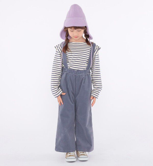 SHIPS KIDS「SHIPS KIDS:100～130cm / コーデュロイ ストラップ ワイド パンツ」|その他|