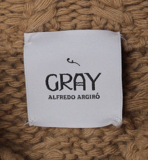 SHIPS「【SHIPS別注】GRAY: ケーブル編み タートルネック ニット」|ニット・セーター|