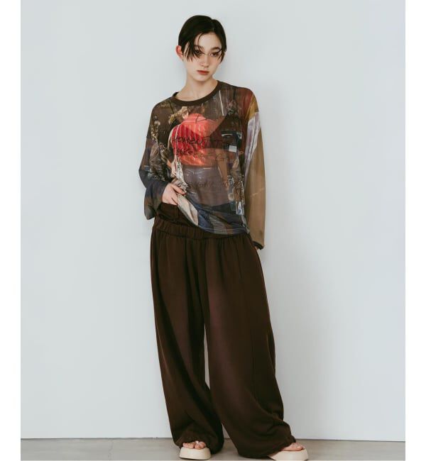JOINT WORKS「Knuth Marf / クヌースマーフ oji sheer long-sleeve tee」|Tシャツ・カットソー|