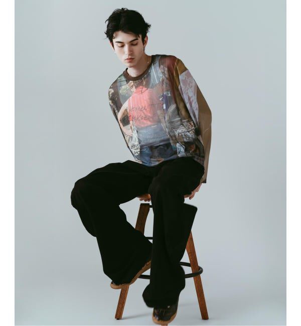 JOINT WORKS「Knuth Marf / クヌースマーフ oji sheer long-sleeve tee」|Tシャツ・カットソー|