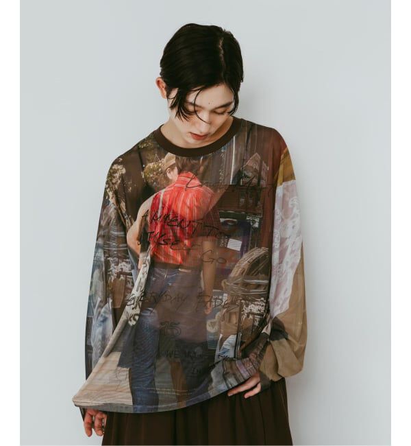 JOINT WORKS「Knuth Marf / クヌースマーフ oji sheer long-sleeve tee」|Tシャツ・カットソー|